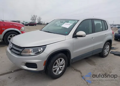 2014 Volkswagen Tiguan S из США, поврежденный, VIN WVGAV3AX5EW615436